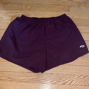 Maroon Brooks Athletic Shorts